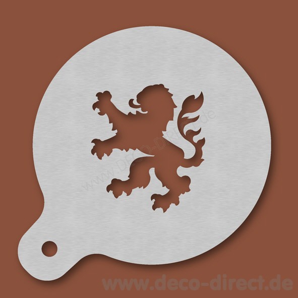 Cappuccino-Schablone L&ouml;we