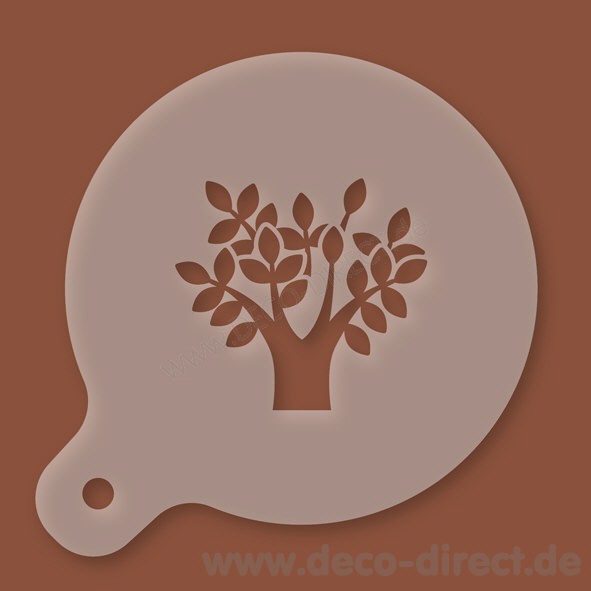 Cappuccino-Schablone Einstein Kunststoff