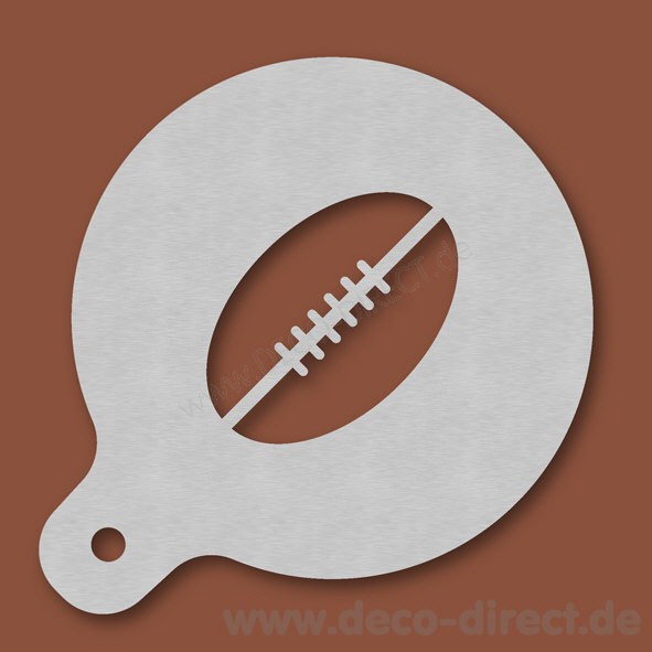 Cappuccino-Schablone Football