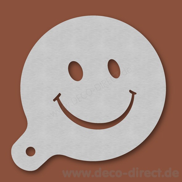 Cappuccino-Schablone Gesicht 4