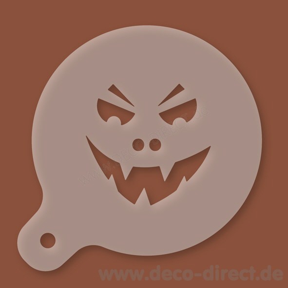Cappuccino-Schablone Vampir Kunststoff
