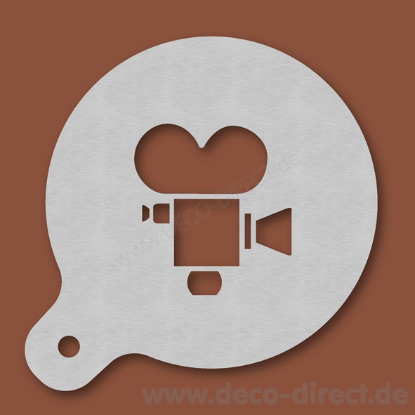 Cappuccino-Schablone Filmkamera