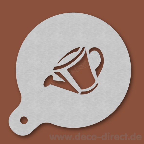 Cappuccino-Schablone Gie&szlig;kanne