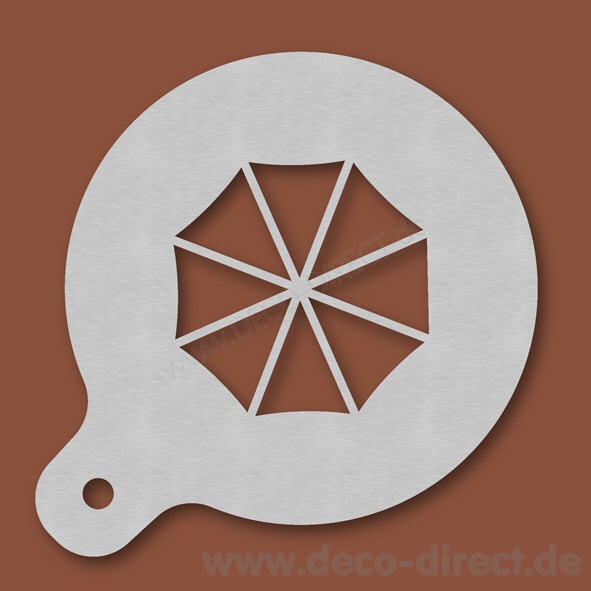 Cappuccino-Schablone Schirm Edelstahl