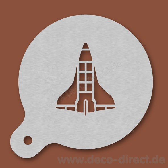 Cappuccino-Schablone Shuttle Edelstahl