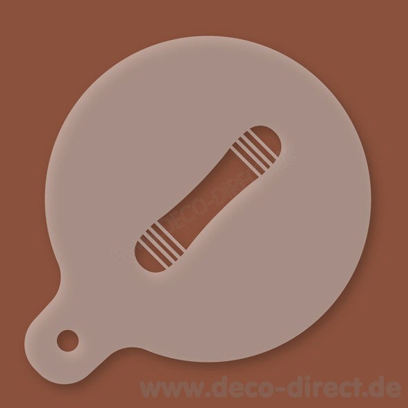 Cappuccino-Schablone Snowboard Kunststoff