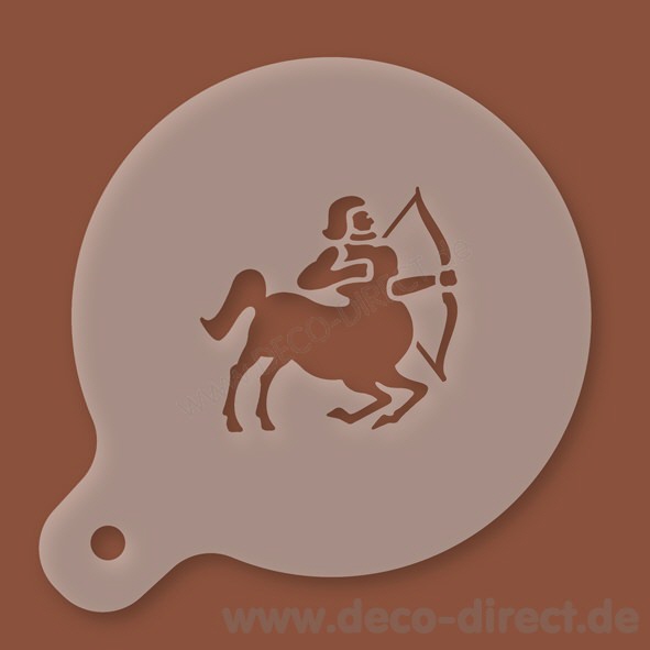 Cappuccino-Schablone Sch&uuml;tze Kunststoff