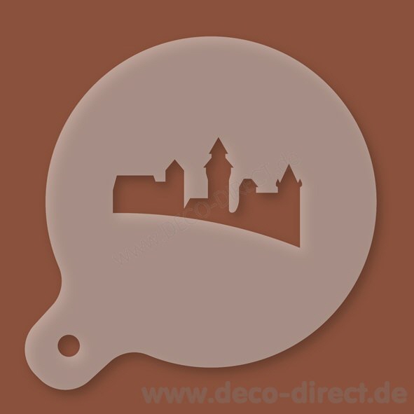 Cappuccino-Schablone N&uuml;rnberg Kunststoff