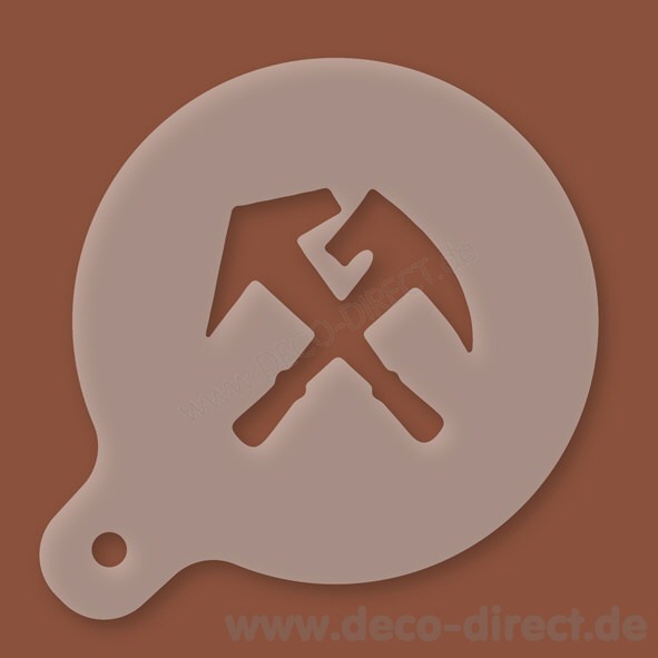 Cappuccino-Schablone Dachdecker Kunststoff