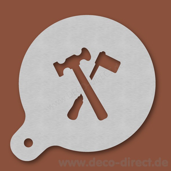 Cappuccino-Schablone Klempner Edelstahl