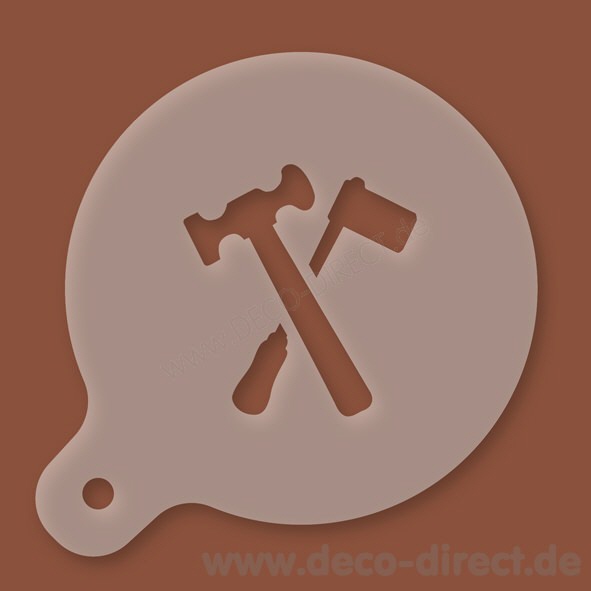 Cappuccino-Schablone Klempner Kunststoff