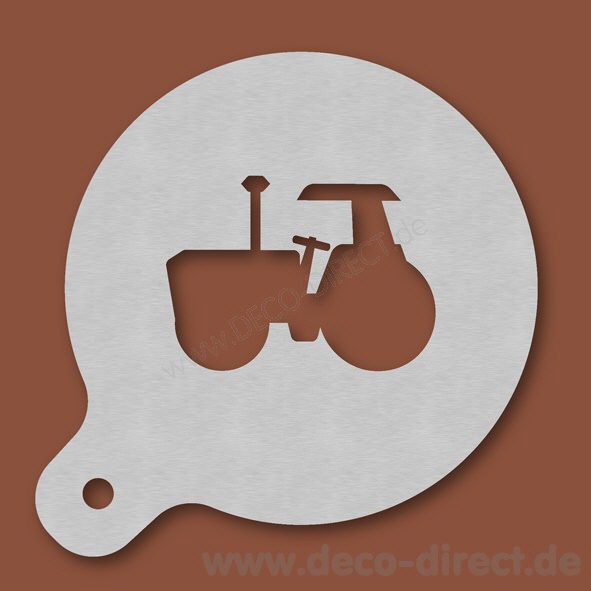 Cappuccino-Schablone Landwirt Edelstahl