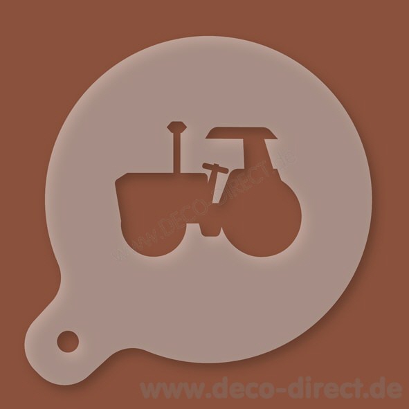 Cappuccino-Schablone Landwirt Kunststoff