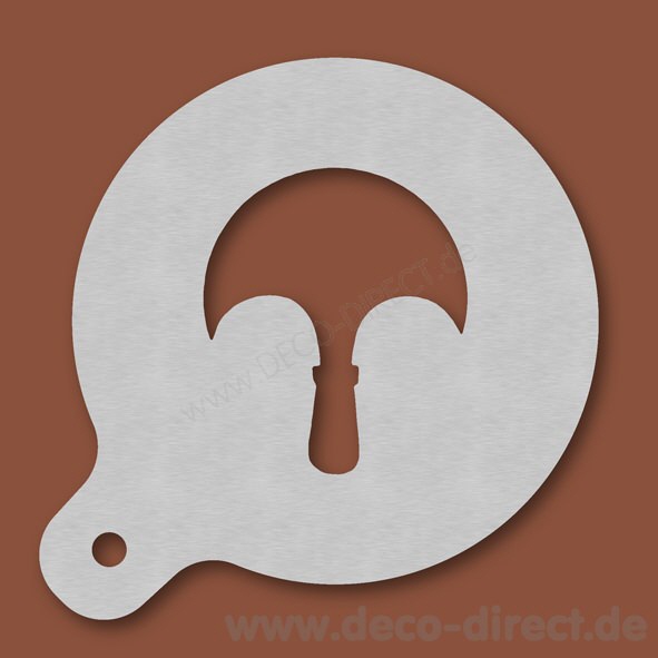 Cappuccino-Schablone Sattler Edelstahl
