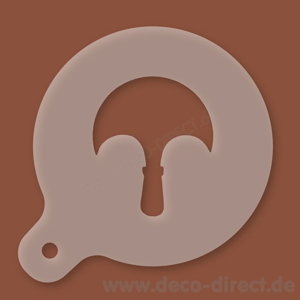 Cappuccino-Schablone Sattler Kunststoff