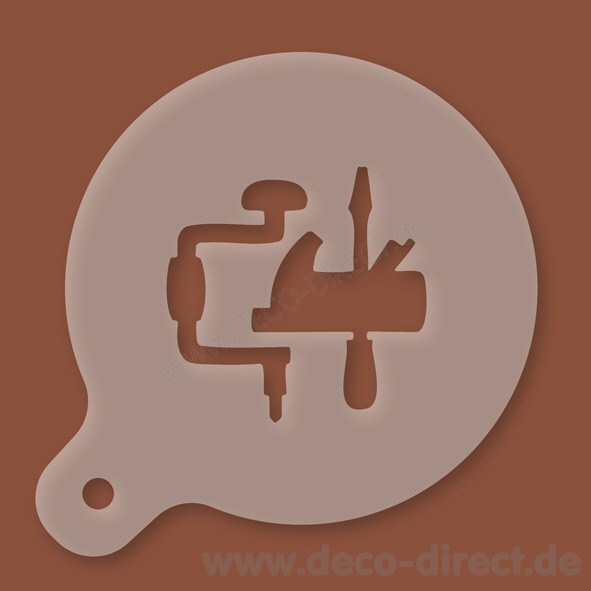 Cappuccino-Schablone Schreiner Kunststoff