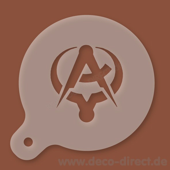 Cappuccino-Schablone Steinmetz Kunststoff