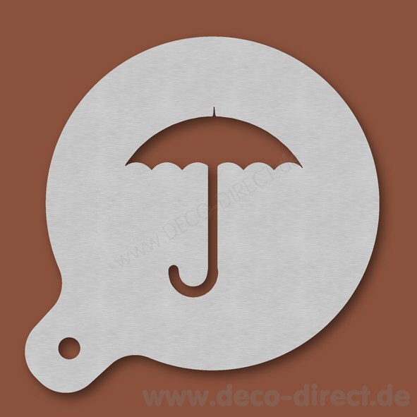 Cappuccino-Schablone Schirm Edelstahl