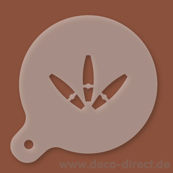 Cappuccino-Schablone Zigarren Kunststoff