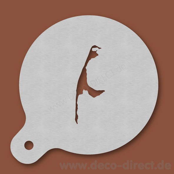 Cappuccino-Schablone Sylt Edelstahl