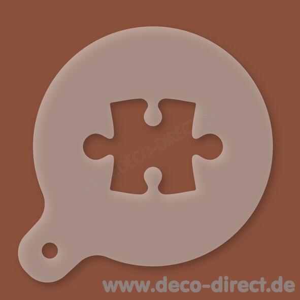 Cappuccino-Schablone Puzzle Kunststoff