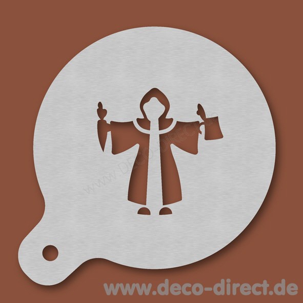 Cappuccino-Schablone M&uuml;nchner Kindl Edelstahl