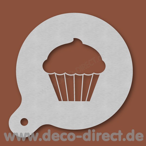Cappuccino-Schablone Muffin Edelstahl
