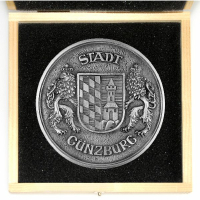 Städtemedaille "Stadt Günzburg" aus Zinn