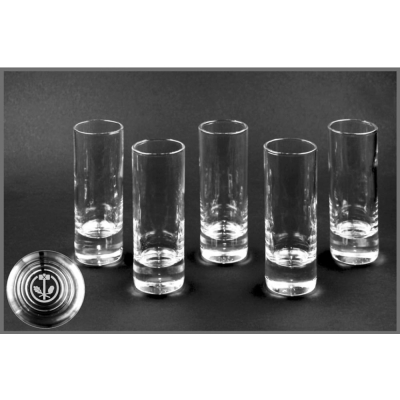 6er-Set Glas-Stamper "Allgemeines Handwerkerzeichen"