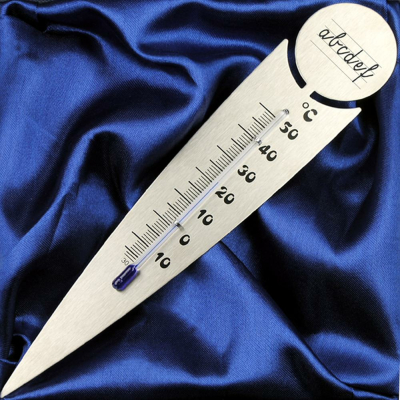 Blumentopf-Thermometer "Schule"