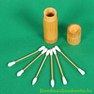 Bambus-Kosmetikstäbchen 6er-Set mit je 2 Spitzen aus...
