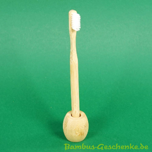 Bambus-Zahnbürste mit Halter