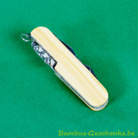Multifunktions-Taschenmesser mit Bambusgriff