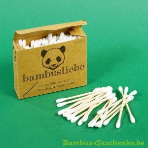 Bambus-Wattestäbchen 100er
